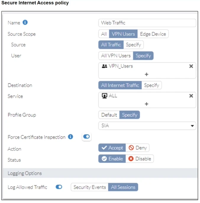 Exam FCSS_SASE_AD-23: Question 5 - Image 3