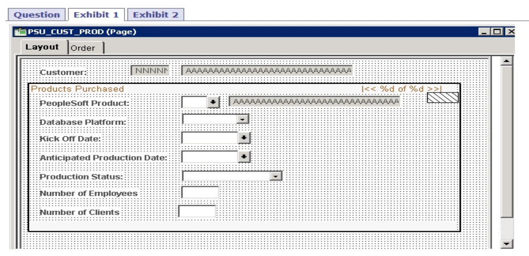 Exam 1z0-632: Question 1 - Image 1