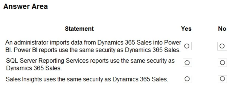 Exam MB-901: Question 3 - Image 1