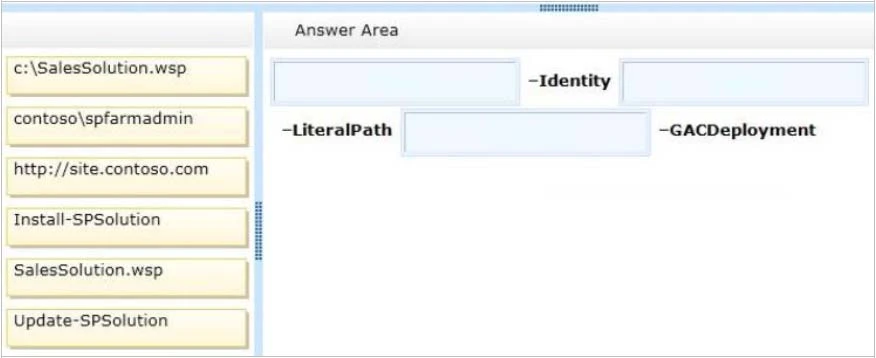 Exam 70-332: Question 7 - Image 1