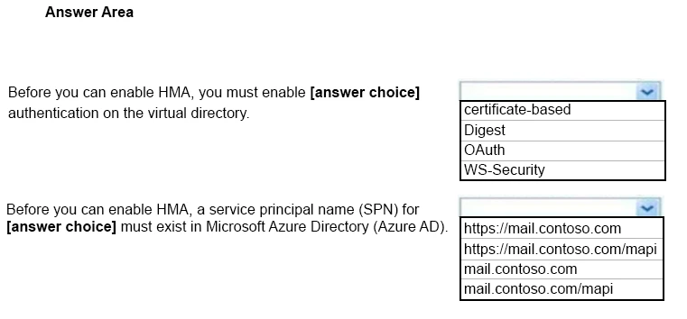 Exam MS-201: Question 8 - Image 2
