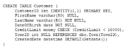 Exam 70-761: Question 5 - Image 1