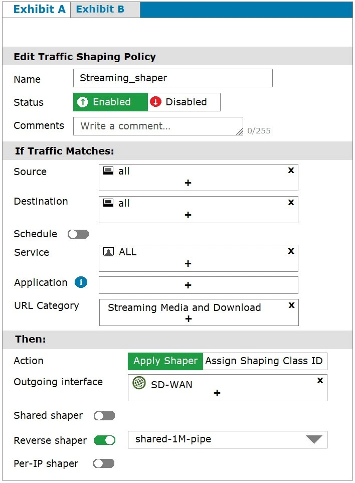 Exam NSE7_SDW-6.4: Question 2 - Image 1