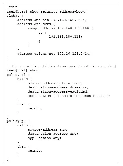 Exam JN0-333: Question 3 - Image 1