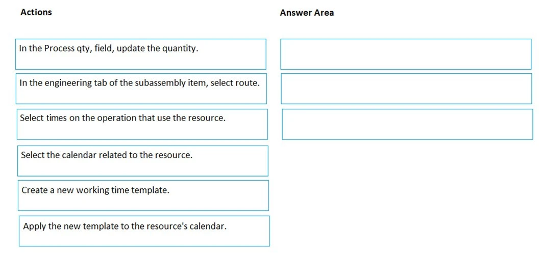 Exam MB-320: Question 2 - Image 1