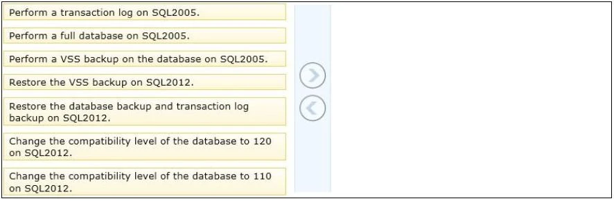 Exam 70-462: Question 10 - Image 1