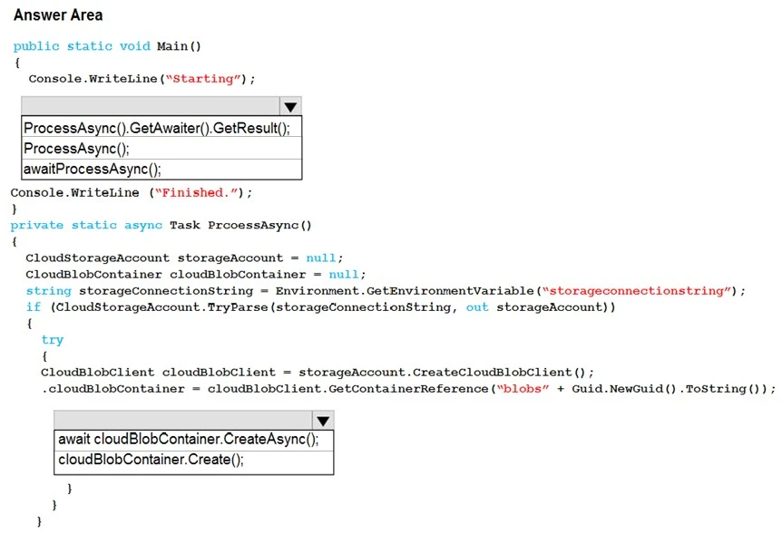 Exam AZ-202: Question 2 - Image 1