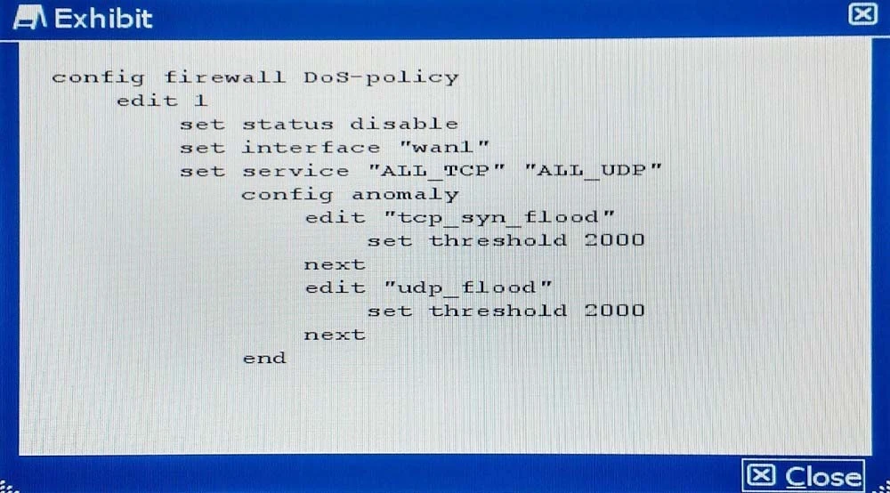 Exam NSE8: Question 6 - Image 1
