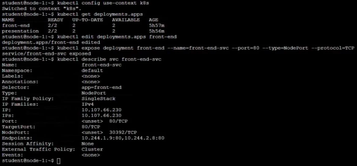 Exam CKA: Question 6 - Image 4