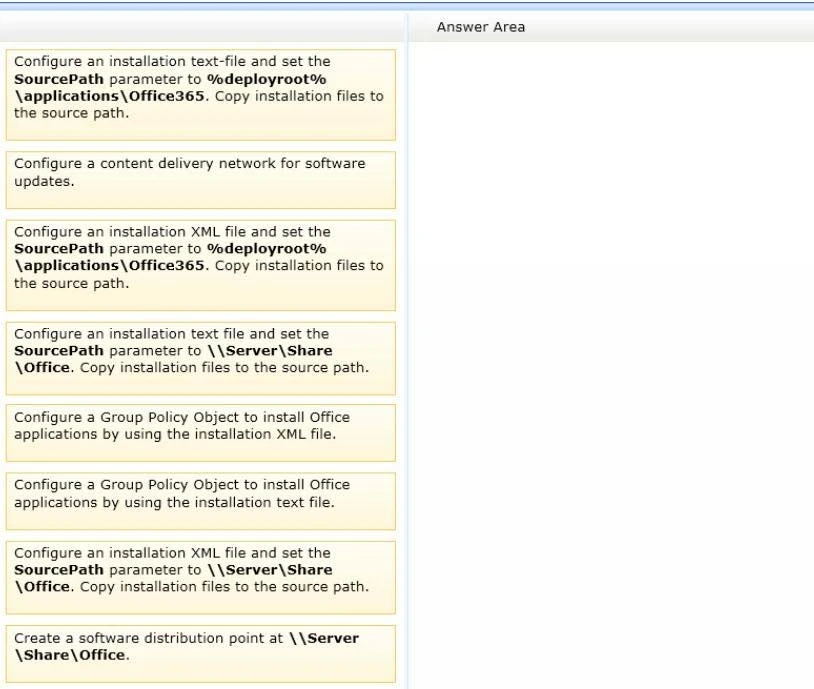 Exam 70-347: Question 8 - Image 1