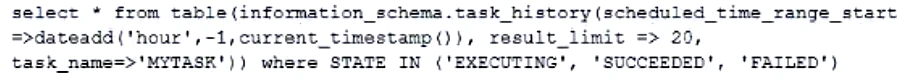 Exam SnowPro Advanced Data Engineer: Question 9 - Image 3