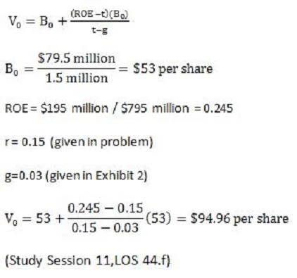 Exam CFA Level 2: Question 7 - Image 3
