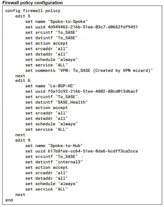 Exam FCSS_SASE_AD-23: Question 3 - Image 3