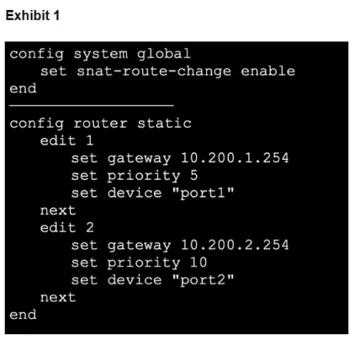 Exam NSE7_NST-7.2: Question 9 - Image 1