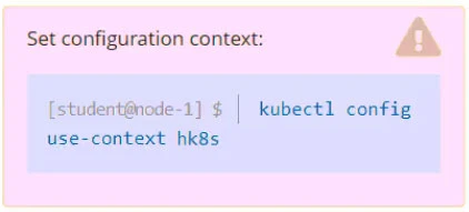 Exam CKA: Question 5 - Image 1