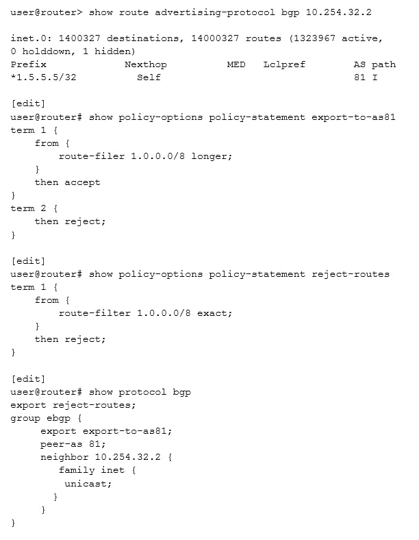 Exam JN0-647: Question 8 - Image 1
