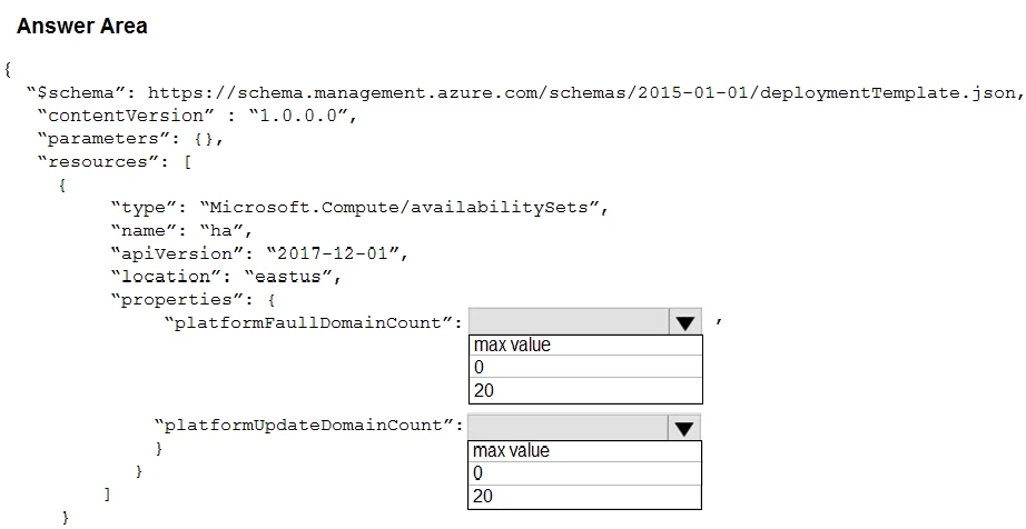 Exam AZ-103: Question 10 - Image 1